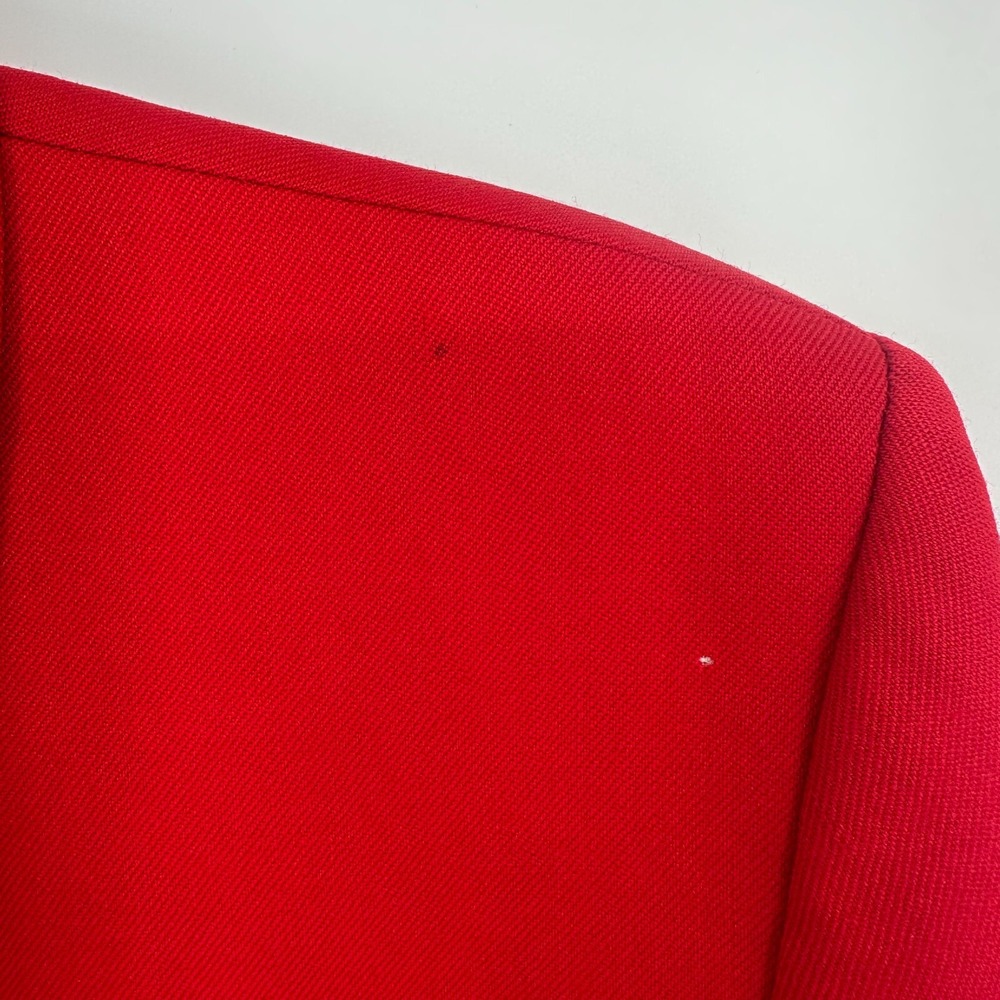 Pendleton Red Wool Blazer Jacket Gold Buttons Car… - image 5